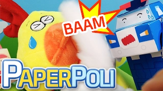 20.The prank call from a worrier, 'Yellow Chicken' | Paper POLI [PETOZ] | Robocar Poli Special