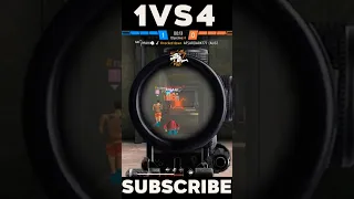 Unbelievable 1vs4 Clutch with AUG-GAN in Free Fire #shorts #shortvideo