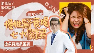 【EP2】大家看腎臟科醫師都太晚了！慢性腎衰竭的七大重要關鍵！腎臟專科醫師洪永祥醫師說每一位慢性腎衰竭腎友這短片都要看五遍#慢性腎衰竭#找出誰在破壞腎臟#洪永祥醫師#腎臟病飲食#限蛋白#糖尿病#高血壓