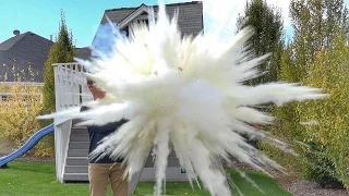 What's inside EXPLODING Fire Extinguisher Balls?