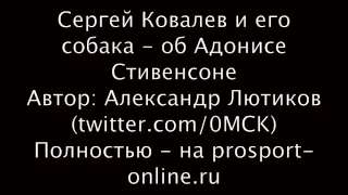 Сергей Ковалев: "Стивенсон - кусок говна"