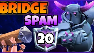 #20 IN the World🌎 with Pekka Bridge Spam Deck | Clash Royale