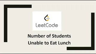 Number of Students Unable to Eat Lunch #LeetCode #java #coding #intervewQuestions