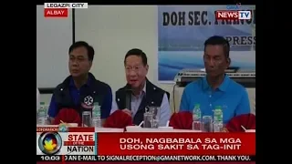 SONA: DOH, nagbabala sa mga usong sakit sa tag-init