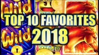 ★TOP 10 FAVORITES OF 2018 (NON-JACKPOT)★ ALBERT PICKS HIS FAVS! Slot Machine Bonus Wins!