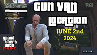 Gun Van Location Today | JUNE 2nd 2024 | GTA 5 ONLINE | RARE GUNS IN STOCK TODAY