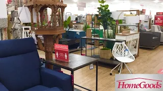 HOMEGOODS ARMCHAIRS SOFAS CONSOLES FURNITURE HOME DECOR SHOP WITH ME SHOPPING STORE WALK THROUGH