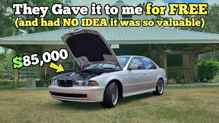 We turned this Broken, Old & FREE BMW into $85,000 (extremely rare)