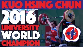 Kuo Hsing-Chun (58) - 100kg Snatch / 130kg Clean and Jerk 2016 University World Champion [4k]
