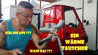 Piaggio Ape 50 Wärmetauscher ! ECHT ???  WASN DAS ???   #apeharry