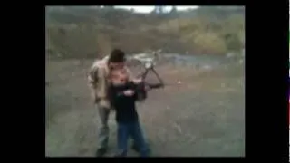 Overkill: Boy with AR15 and a Tree Explodes