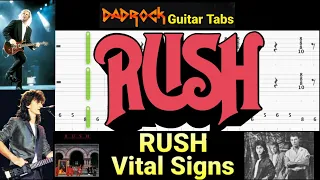 Vital Signs - RUSH - Guitar + Bass TABS Lesson