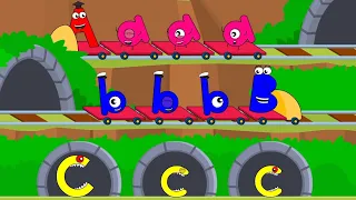 Abc Song | Trains, Treehouses, Balloons and Slides! | English Tree TV