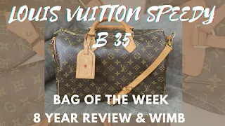 LOUIS VUITTON SPEEDY B 35 || BAG OF THE WEEK + WHAT'S IN MY BAG || DOUBLEXLUXXE