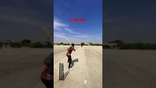 Unexpected helicopter shot | Amazing super six |village cricket lover | Amazing batting| #shorts