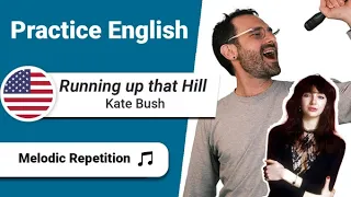 Practice English with Lyrics & Songs | Running Up That Hill - Kate Bush 🎶 | Shadowing technique
