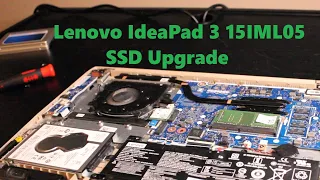 Lenovo IdeaPad 3 15IML05 SSD Upgrade [tutorial]
