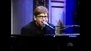 Elton John - Something about the way you look  tonight . Live on Conan 1997 . (720p) HD