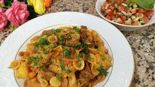 Таких Вкусных Макарон в сковороде я ещё не готовила 🍝.....Evde Kolay Makarna Tarifi 🍝