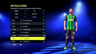 FIFA 22 Sassuolo ​​​Overall Player Ratings