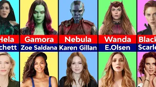 Marvel Actress & Their Characters