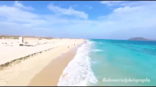 Fuerteventura corralejo grande playa drone