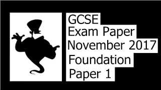 November 2017 1F Exam Paper Walkthrough