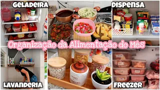 Organização das Compra do Mês |Faxina na Geladeira, Lavanderia,e Dispensa + Almoço Delícia