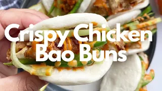 RTF - Crispy Chicken Bao Buns (best crispy chicken recipe ever)