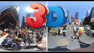 Times Square VR180 3D 2019, Daytime