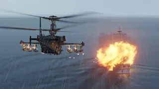 DCS Ka-50 Black Shark III : ONE MAN ANTI-SHIP - Sink the Ticonderoga-class Aegis cruiser