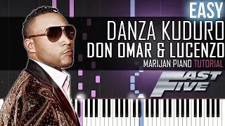 How To Play: Don Omar & Lucenzo - Danza Kuduro | Piano Tutorial EASY