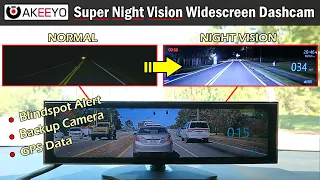 *BEST* SUPER NIGHT VISION Widescreen Display Dashcam For Your Car | AKEEYO NV-X