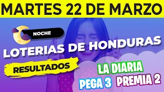 Sorteo 9PM Loto Honduras, La Diaria, Pega 3, Premia 2, Martes 22 de Marzo del 2022 | Ganador 😱🤑💰💵