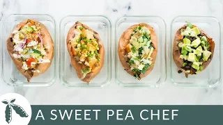 4 Easy Stuffed Baked Sweet Potato Recipes  | A Sweet Pea Chef