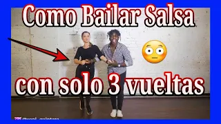 Como Bailar SALSA en una FIESTA con solo 3 Vueltas Basicas  | Yopi Quintero