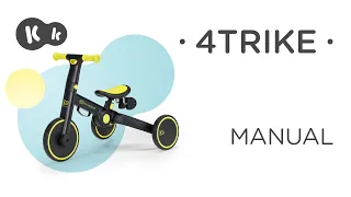 How to assemble the Kinderkraft 4TRIKE 3-in-1 balance bike | Instruction Manual