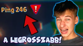 A legrosszabb PINGEN játszottam StumbleGuysban!!😵🔥