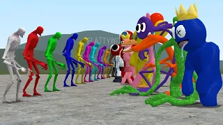 SCP-096 SHY GUY ALL COLORS VS ALL ROBLOX RAINBOW FRIENDS In Garry's Mod!