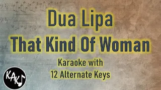 That Kind Of Woman Karaoke - Dua Lipa Instrumental Lower Higher Male Original Key