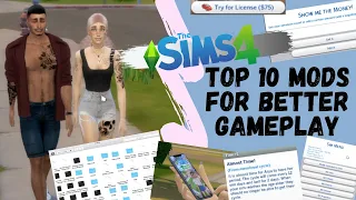 TOP 10 MODS I USE FOR BETTER AND REALISTIC GAMEPLAY | The Sims 4 (for MAC and Windows)