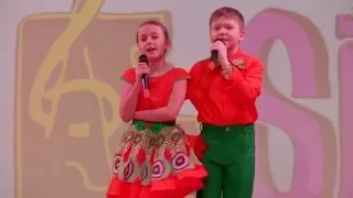 Дети поют и танцуют - Дуэт на английском Вокальный конкурс Fa-Si-La 2016 отборочный тур