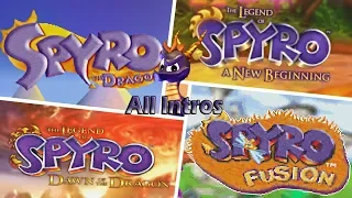 All Intros of Spyro The Dragon - Evolution Logo (No Skylanders) + Trailer Spyro PS4