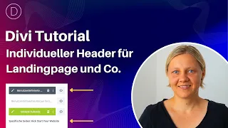 Header in Divi für Landingpage und Co. erstellen und zuweisen - Divi Anleitung