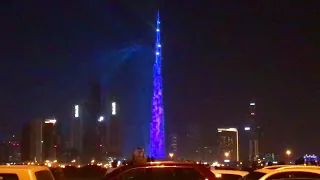 Burj Khalifa Light Show 2018 Dubai | New Year Light Show 2018