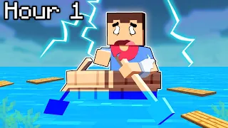 Surviving 24 HOURS In The OCEAN In Minecraft ...