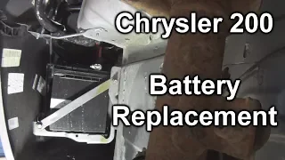 Chrysler 200 (2011-2014) - New Battery Install