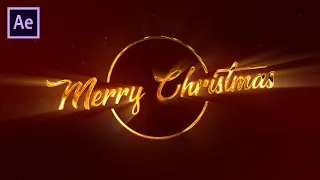 Glossy Christmas Greeting Title in After Effects - After Effects Tutorial