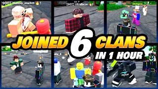 I Joined 6 BedWars Clans & Got Called a Hacker