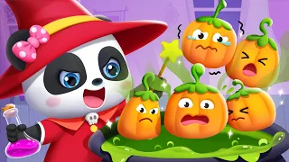 Five Little Pumpkins Song | Halloween Song | Monster Cartoon | Kids Songs | BabyBus